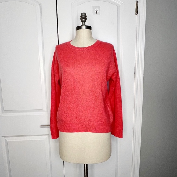 360 Cashmere Crewneck sweater watermelon pink Size XS - Picture 1 of 7